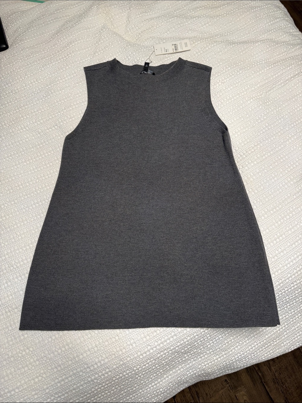 NWT Eileen Fisher Sleeveless Mock Neck Tunic Top